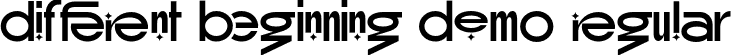 Different Beginning Demo Regular font | Different-Beginning-Demo.otf