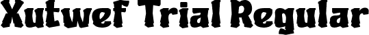 Xutwef Trial Regular font | Xutwef-Trial.ttf