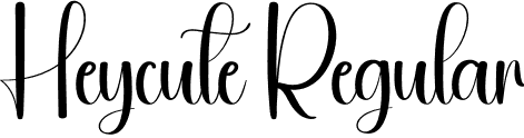 Heycute Regular font | Heycute.otf