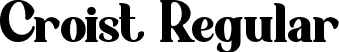 Croist Regular font | croist.ttf