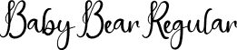 Baby Bear Regular font | Baby-Bear.otf