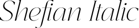 Shefian Italic font | Shefian-Italic.otf