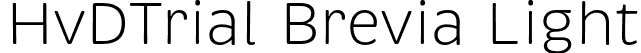 HvDTrial Brevia Light font | HvDTrial_Brevia-Light.otf