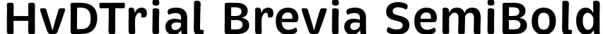 HvDTrial Brevia SemiBold font | HvDTrial_Brevia-SemiBold.otf