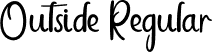 Outside Regular font | Outside.otf