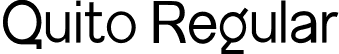 Quito Regular font | Quito-Free.otf