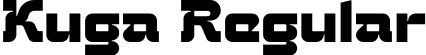 Kuga Regular font | kuga.otf