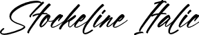 Stockeline Italic font | Stockeline-Italic.otf