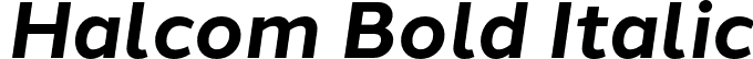 Halcom Bold Italic font | Halcom-BoldItalic.otf