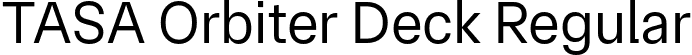 TASA Orbiter Deck Regular font | TASAOrbiterDeck-Regular.otf