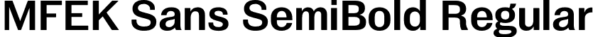 MFEK Sans SemiBold Regular font | MFEKSans-SemiBold.otf