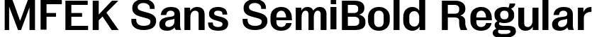 MFEK Sans SemiBold Regular font | MFEKSans-SemiBold.ttf