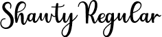 Shawty Regular font | Shawty.otf