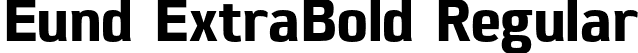 Eund ExtraBold Regular font | Eund-ExtraBold.otf