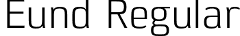 Eund Regular font | Eund-Regular.otf