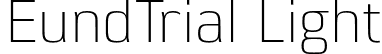 EundTrial Light font | EundTrial-Light.otf