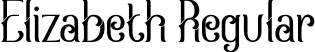 Elizabeth Regular font | Elizabeth-Demo.ttf