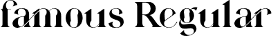 famous Regular font | font1-svg.otf