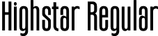 Highstar Regular font | highstar.otf