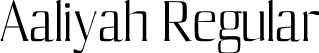 Aaliyah Regular font | aaliyah-regular.otf