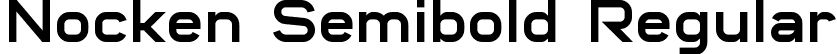 Nocken Semibold Regular font | NockenSemibold-L36vg.ttf