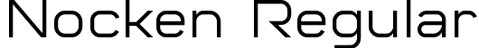 Nocken Regular font | Nocken-nRl5J.ttf