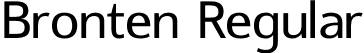 Bronten Regular font | Bronten-Regular.otf