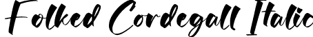 Folked Cordegall Italic font | Folked-Cordegall-Italic.otf