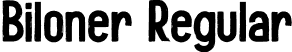 Biloner Regular font | biloner-7bd0e.otf