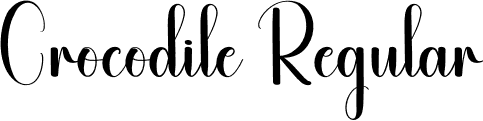 Crocodile Regular font | Crocodile.otf