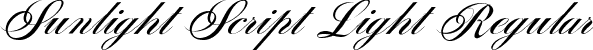 Sunlight Script Light Regular font | Sunlight-Script-Light.ttf