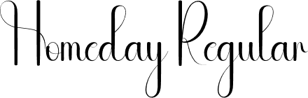 Homeday Regular font | Homeday.otf