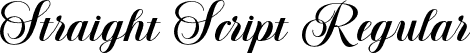 Straight Script Regular font | Straight-Script-OTF.otf