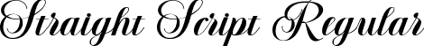 Straight Script Regular font | Straight-Script-TTF.ttf