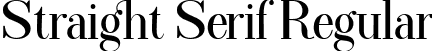 Straight Serif Regular font | Straight-Serif-TTF.ttf