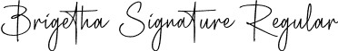 Brigetha Signature Regular font | brigethasignature-ea39l.otf