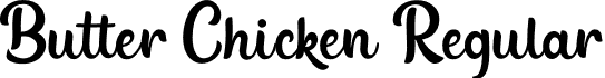 Butter Chicken Regular font | Butter Chicken.otf