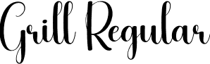 Grill Regular font | Grill.otf