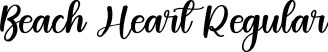 Beach Heart Regular font | Beach-Heart.otf