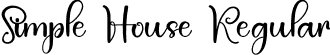 Simple House Regular font | Simple-House.otf