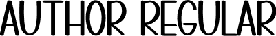 AUTHOR Regular font | AUTHOR.otf