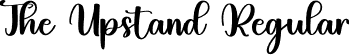 The Upstand Regular font | The-Upstand.otf