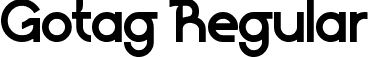 Gotag Regular font | Gotag.ttf