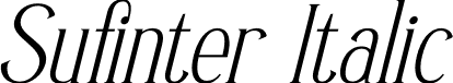 Sufinter Italic font | Sufinter-Italic.otf