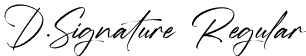 D.Signature Regular font | dsignature.otf