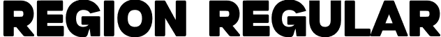 Region Regular font | region.otf