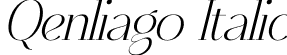 Qenliago Italic font | Qenliago-Italic.otf