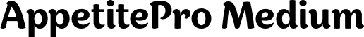 AppetitePro Medium font | AppetitePro-Medium.otf