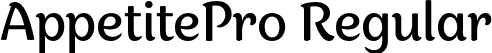 AppetitePro Regular font | AppetitePro-Regular.otf