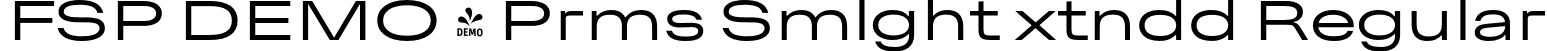 FSP DEMO - Prms Smlght xtndd Regular font | Fontspring-DEMO-premis-semilightextended.otf